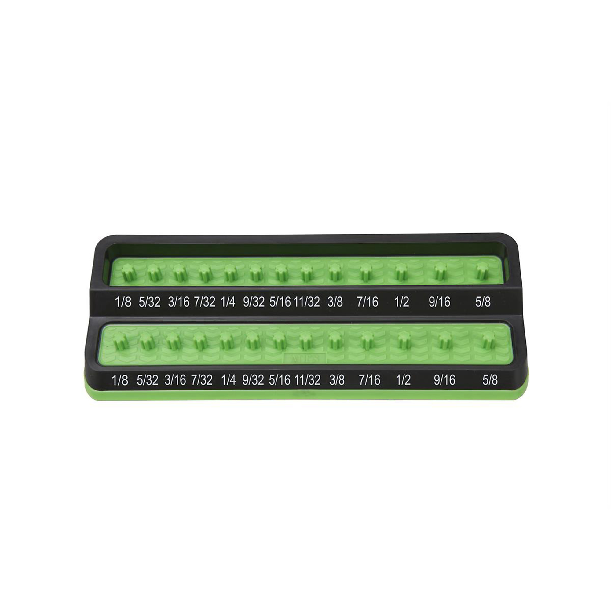 Mechanic's Time Savers Peg Socket Holder — 1/4in. SAE, Plastic, Green, Model# MTSPSH25S-GRN